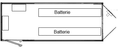 Container 20' Rei Batterie accumulazione