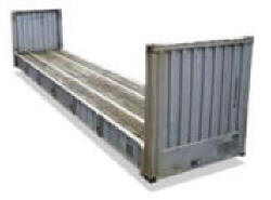 40' flat rack sponde fisse