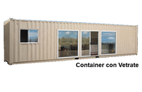Container abitativi singoli vetrati antisismici