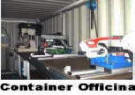 Container officina mobile con banchi paranchi 